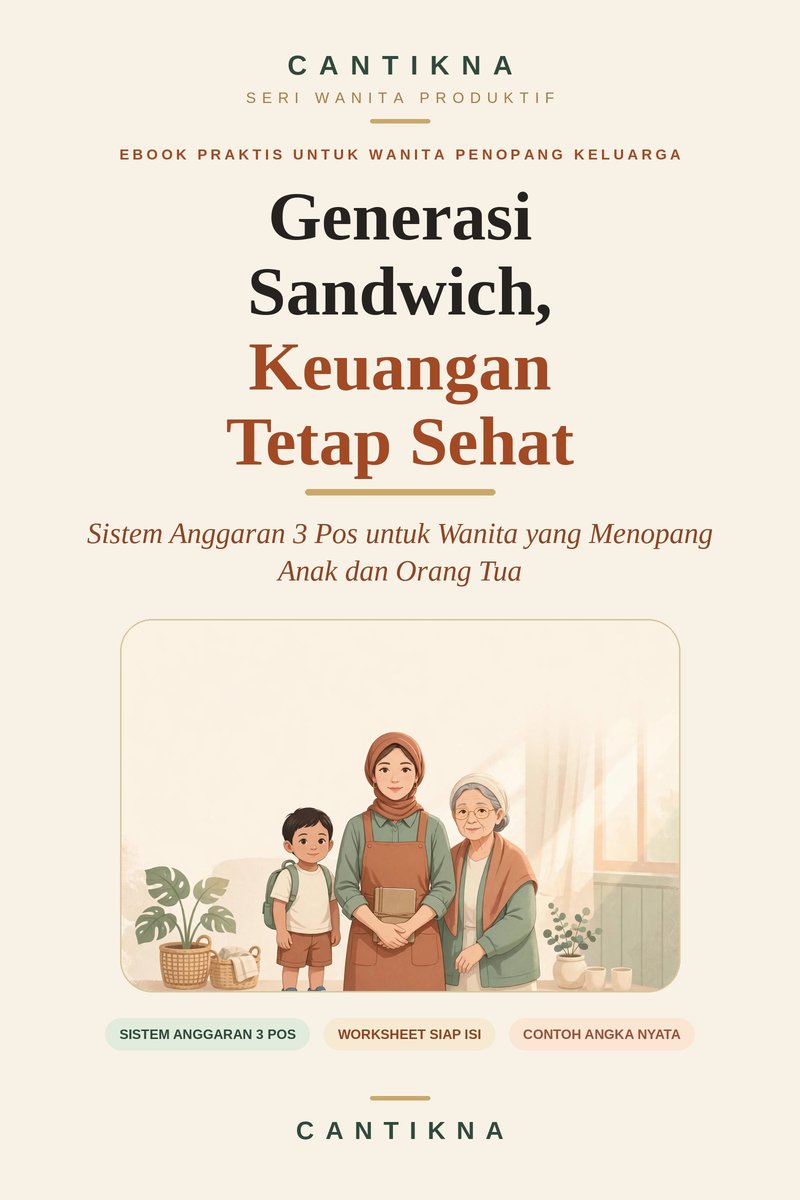 Sampul ebook Generasi Sandwich, Keuangan Tetap Sehat
