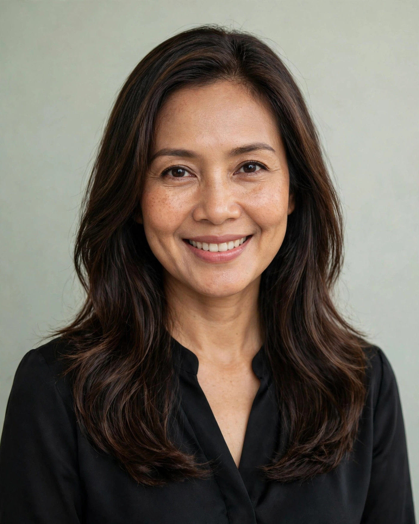Wanita Indonesia Tersenyum Bahagia, Anggun dan Menawan